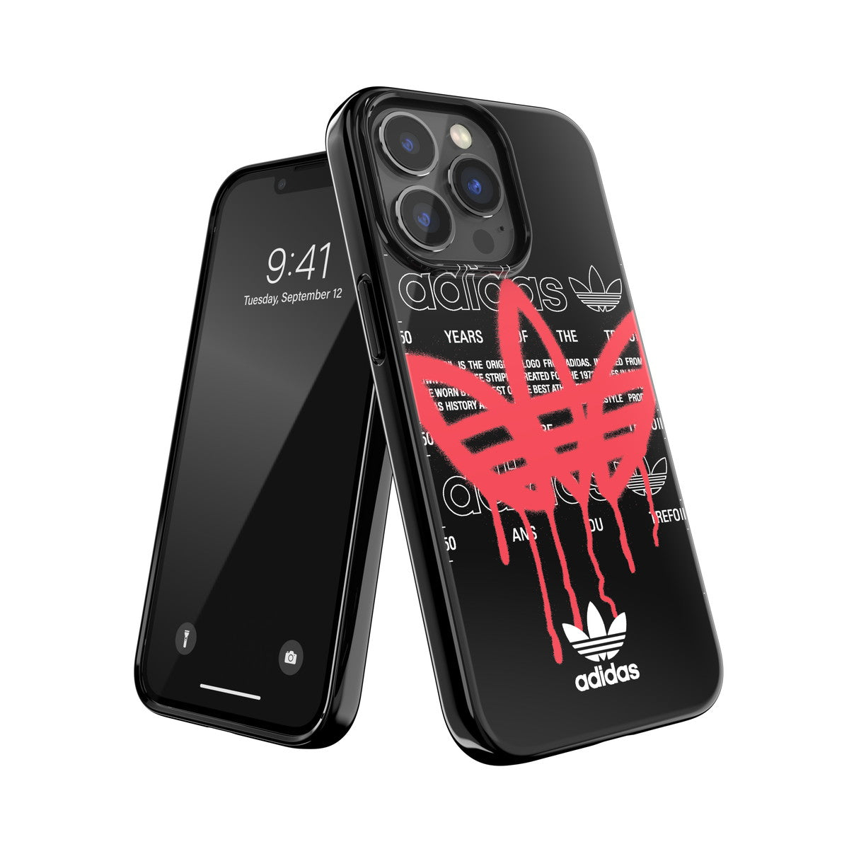 iPhone13Proケース Summer Graffiti ブラック/ピンク