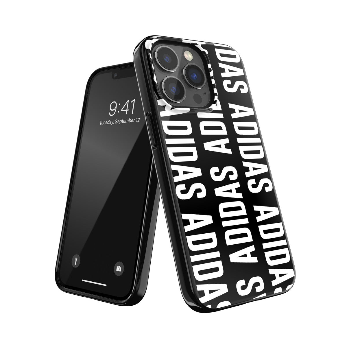 iPhone13Proケース Logo ブラック/ホワイト