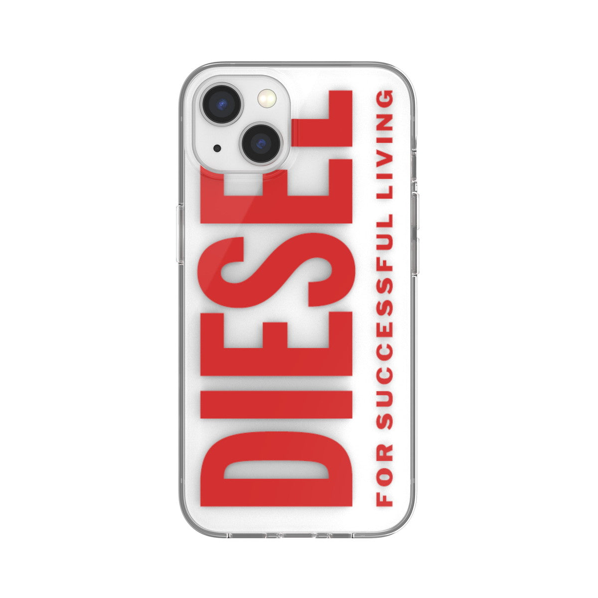 iPhone13ケース Graphic ホワイト/レッド