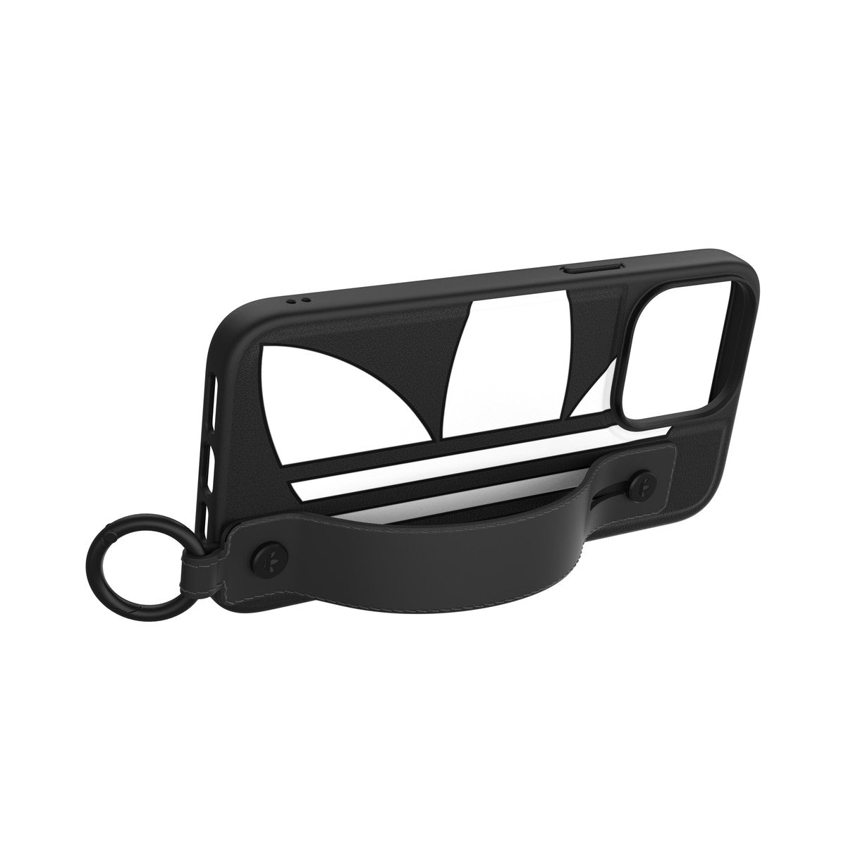 iPhone14ProMaxケース ハンドストラップ Big Logo ブラック