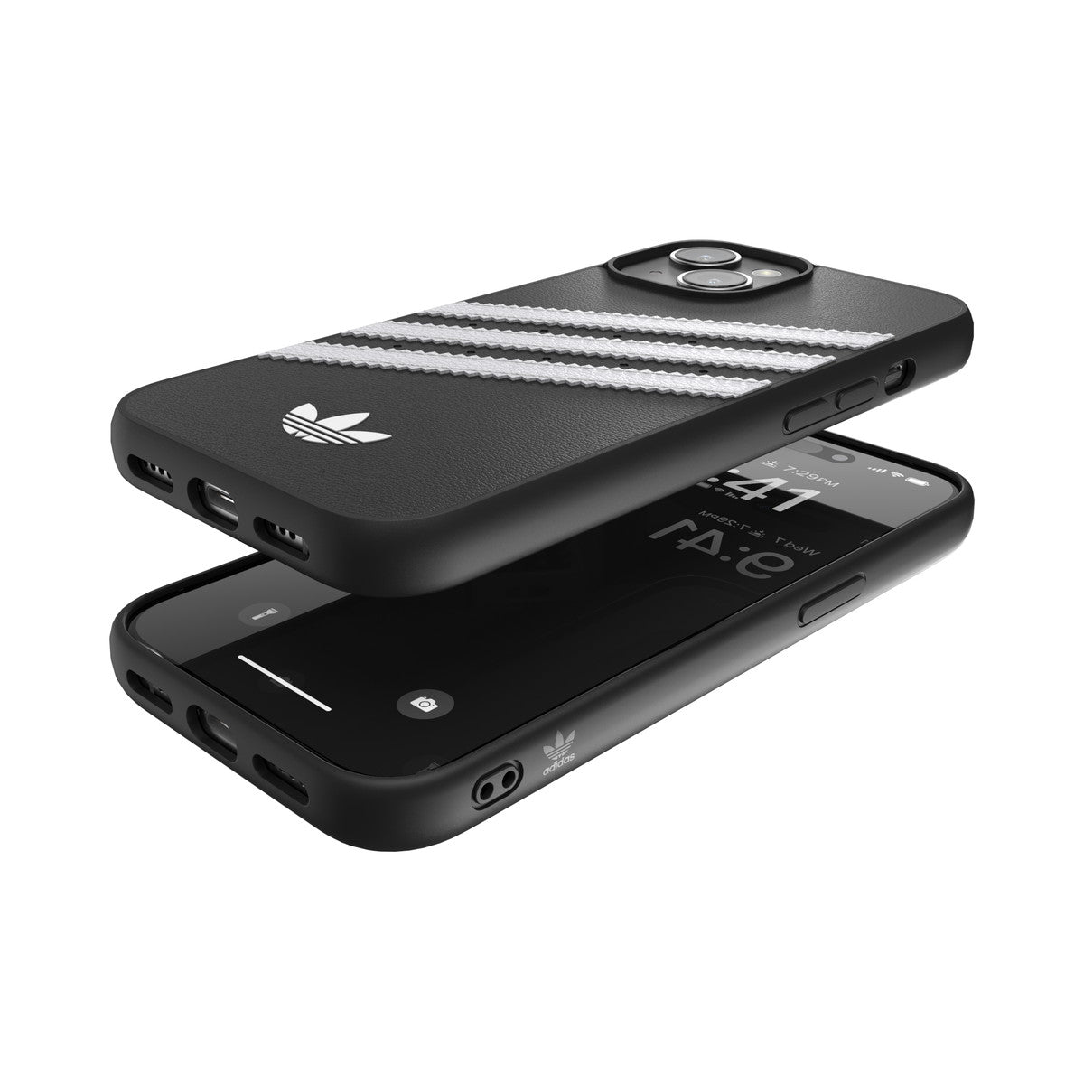 iPhone15ケース SAMBA ブラック/ホワイト