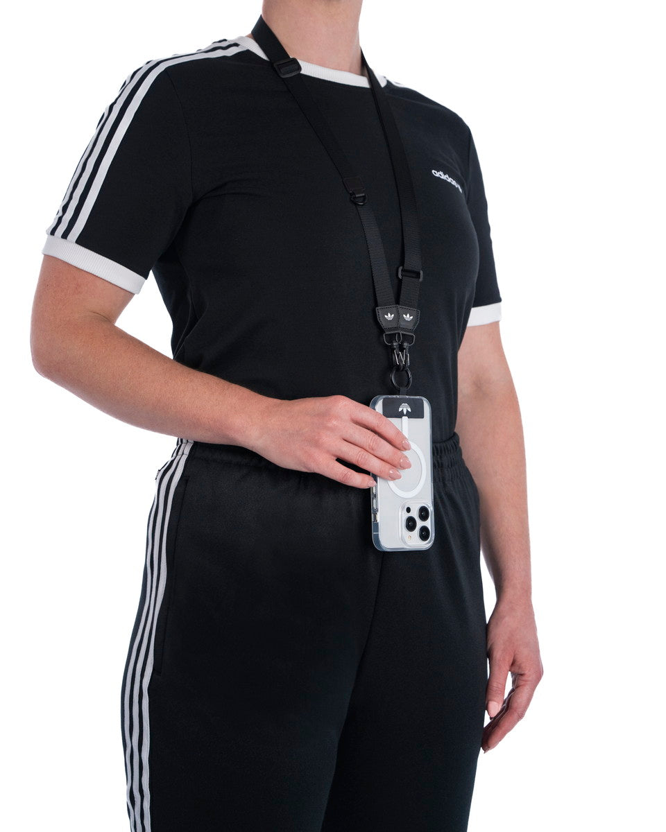 ネックストラップ Necklace Wide ブラック/ホワイト