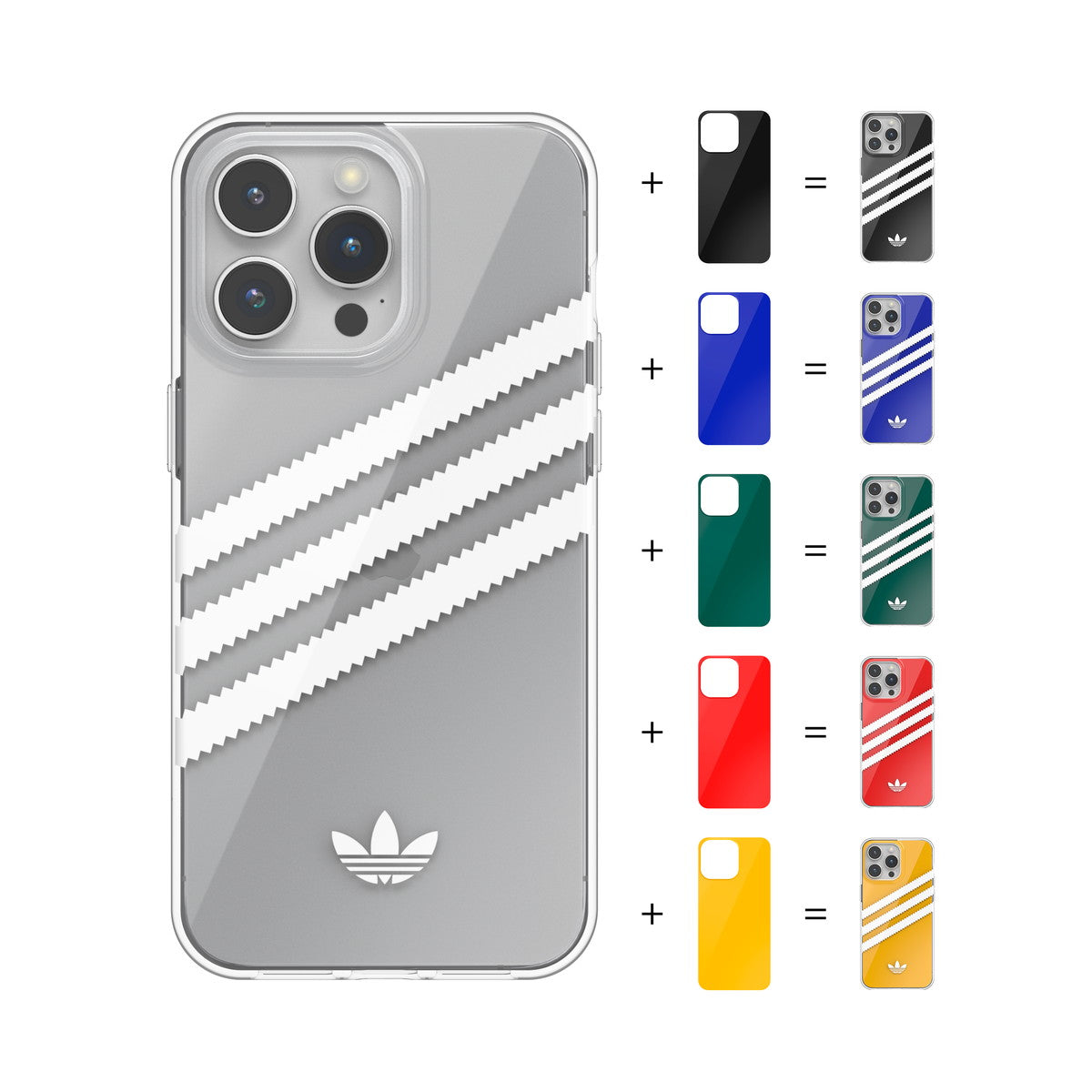 iPhone15ProMaxケース 3 STRIPES CLEAR w/5 films クリア