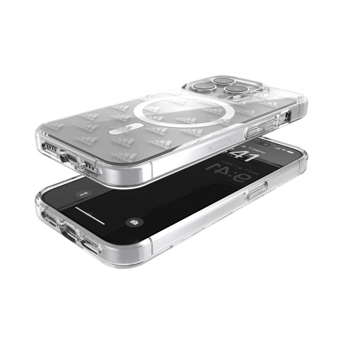 iPhone15Proケース Core Clear MagSafe クリア/シルバー