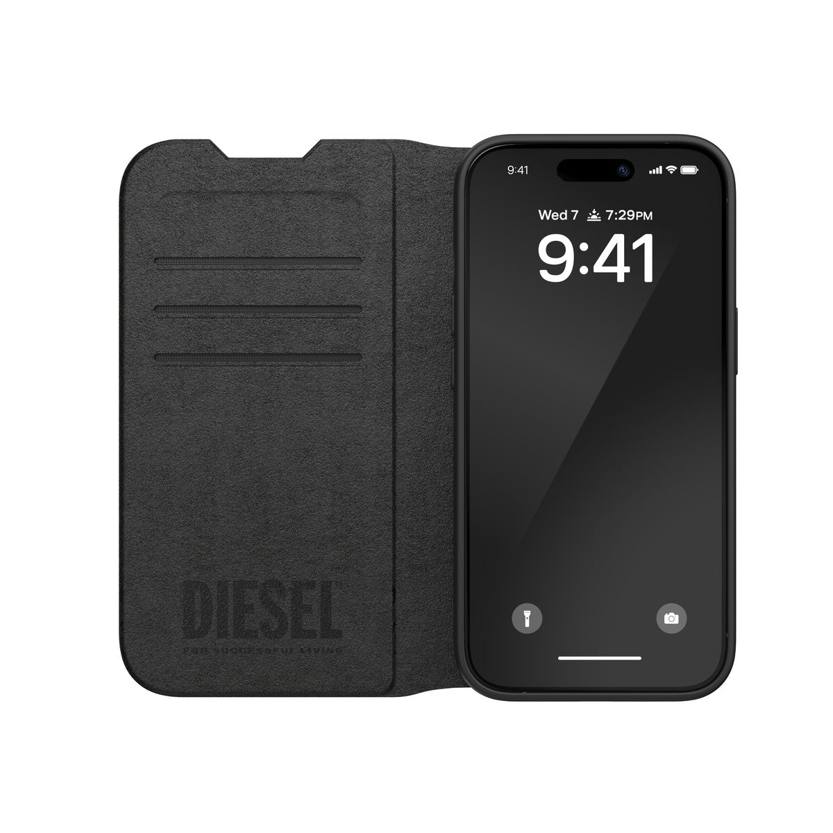 iPhone15ケース Booklet ブラック