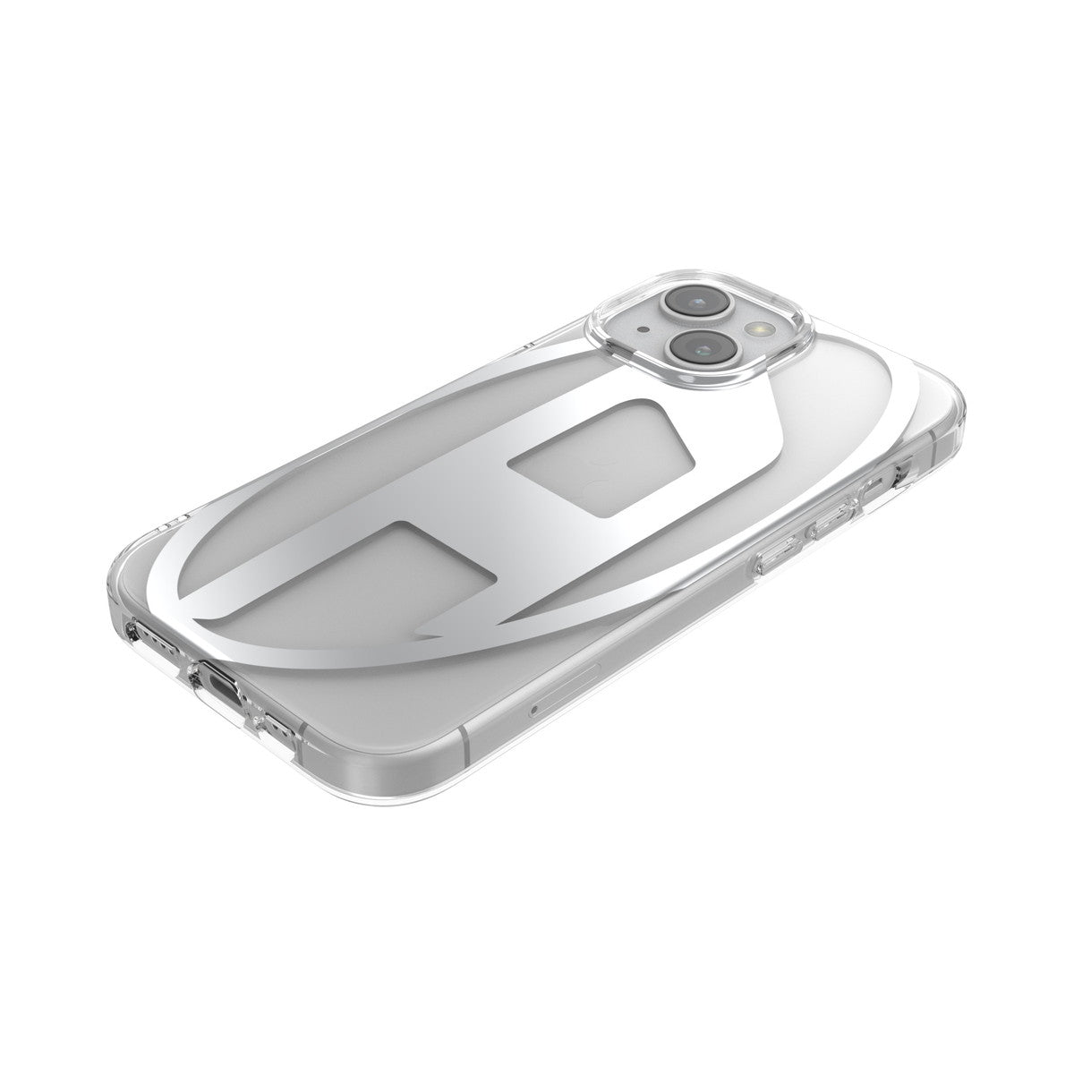 iPhone15ケース Clear D クリア/シルバー