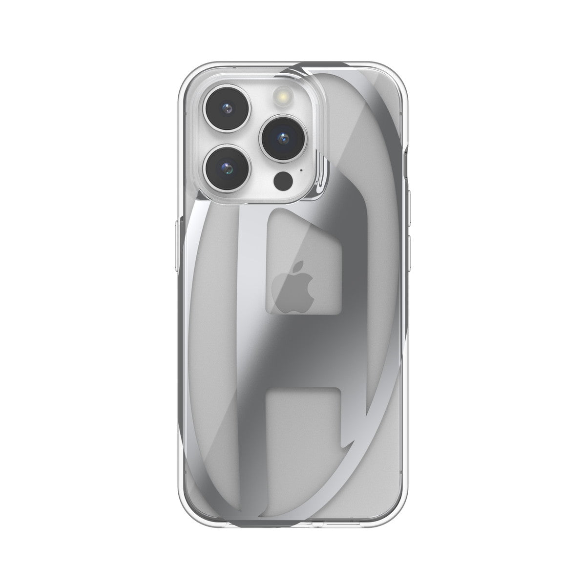 iPhone15Proケース Clear D クリア/シルバー