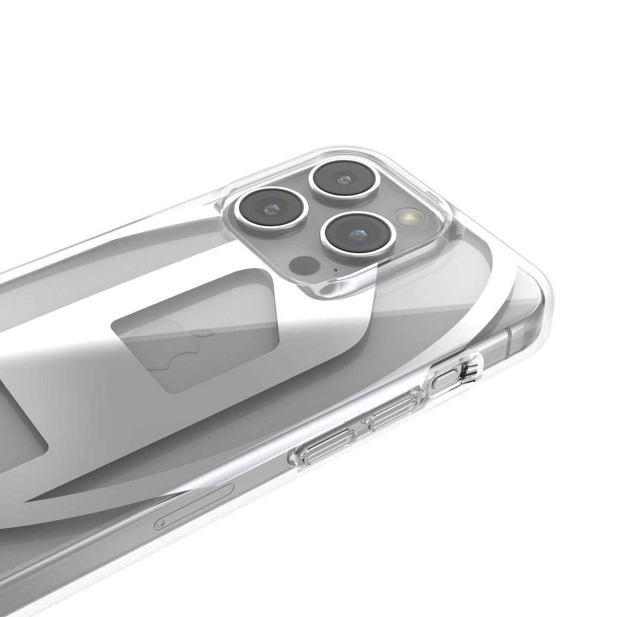 iPhone15Proケース Clear D クリア/シルバー
