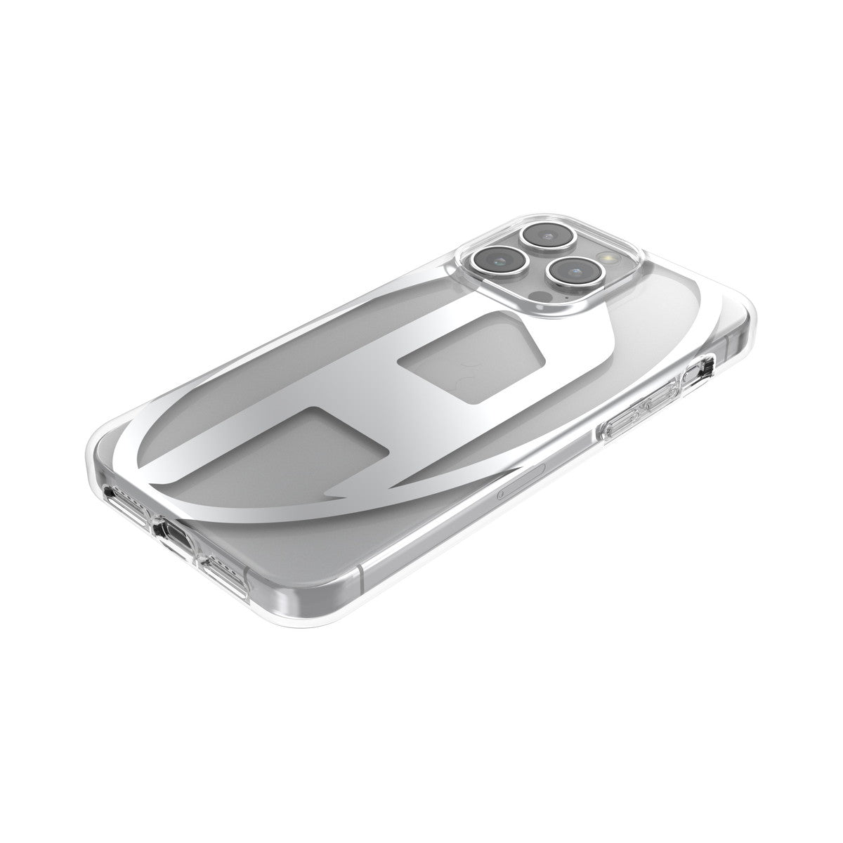 iPhone15ProMaxケース Clear D クリア/シルバー