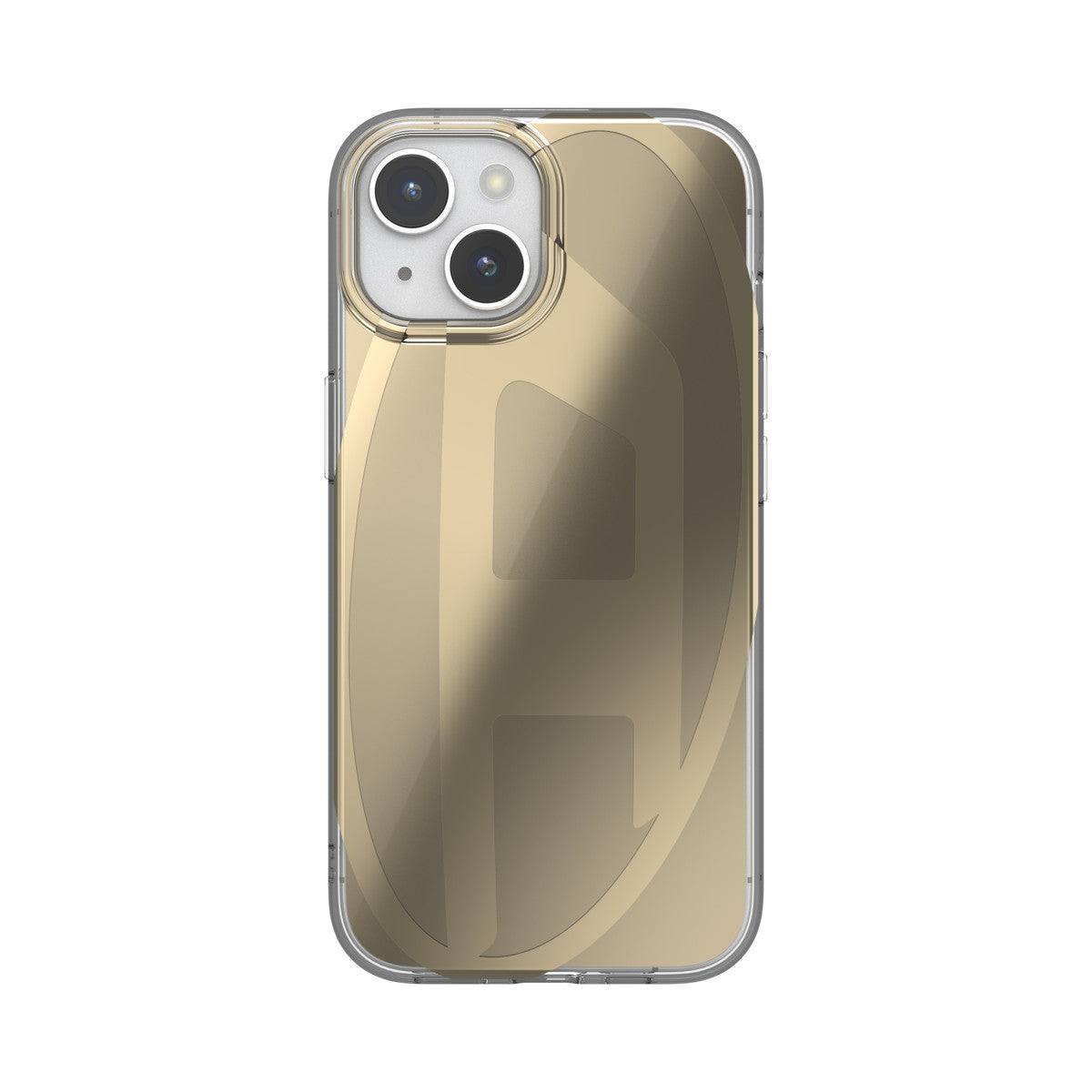 iPhone15ケース Oval D Clear ゴールド