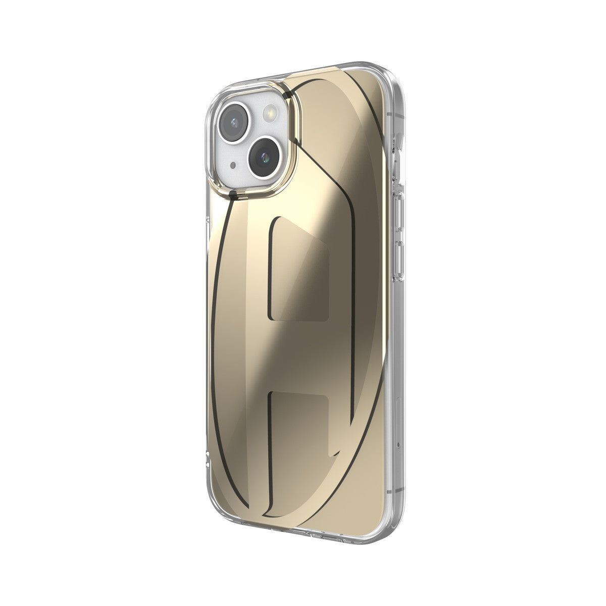 iPhone15ケース Oval D Clear ゴールド