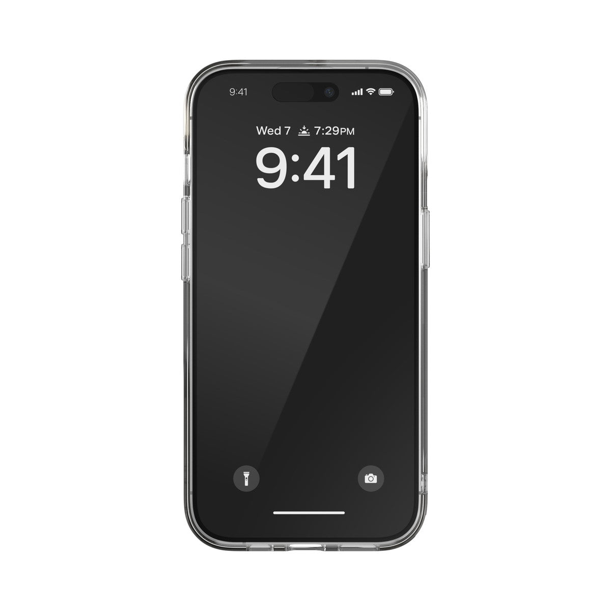 iPhone15ケース Oval D Clear ゴールド