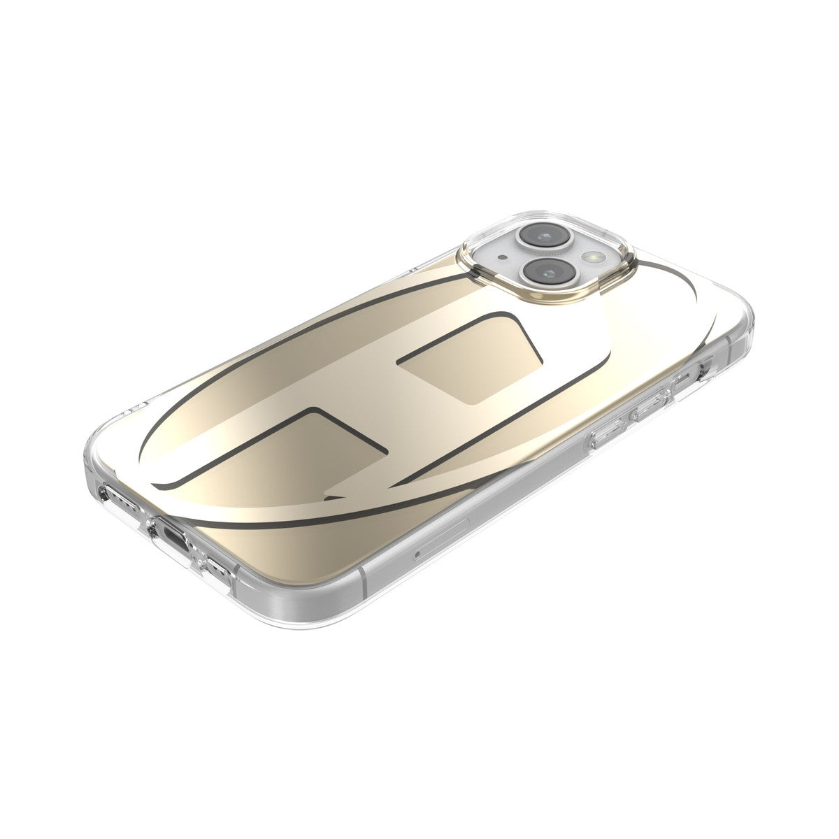 iPhone15ケース Oval D Clear ゴールド