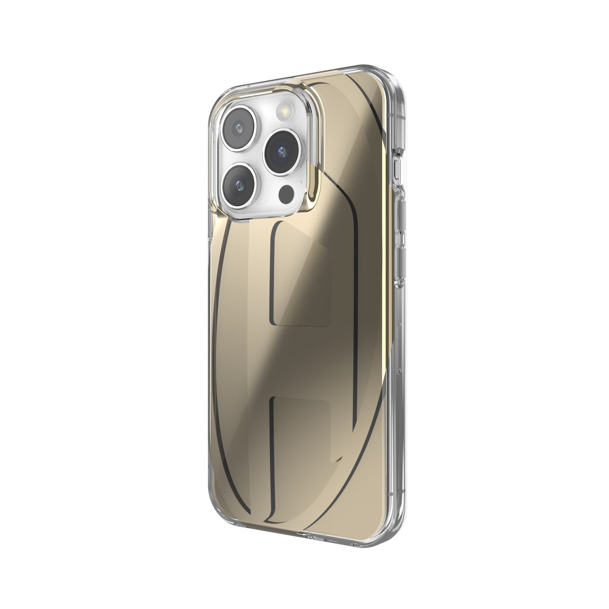 iPhone15Proケース Oval D Clear ゴールド