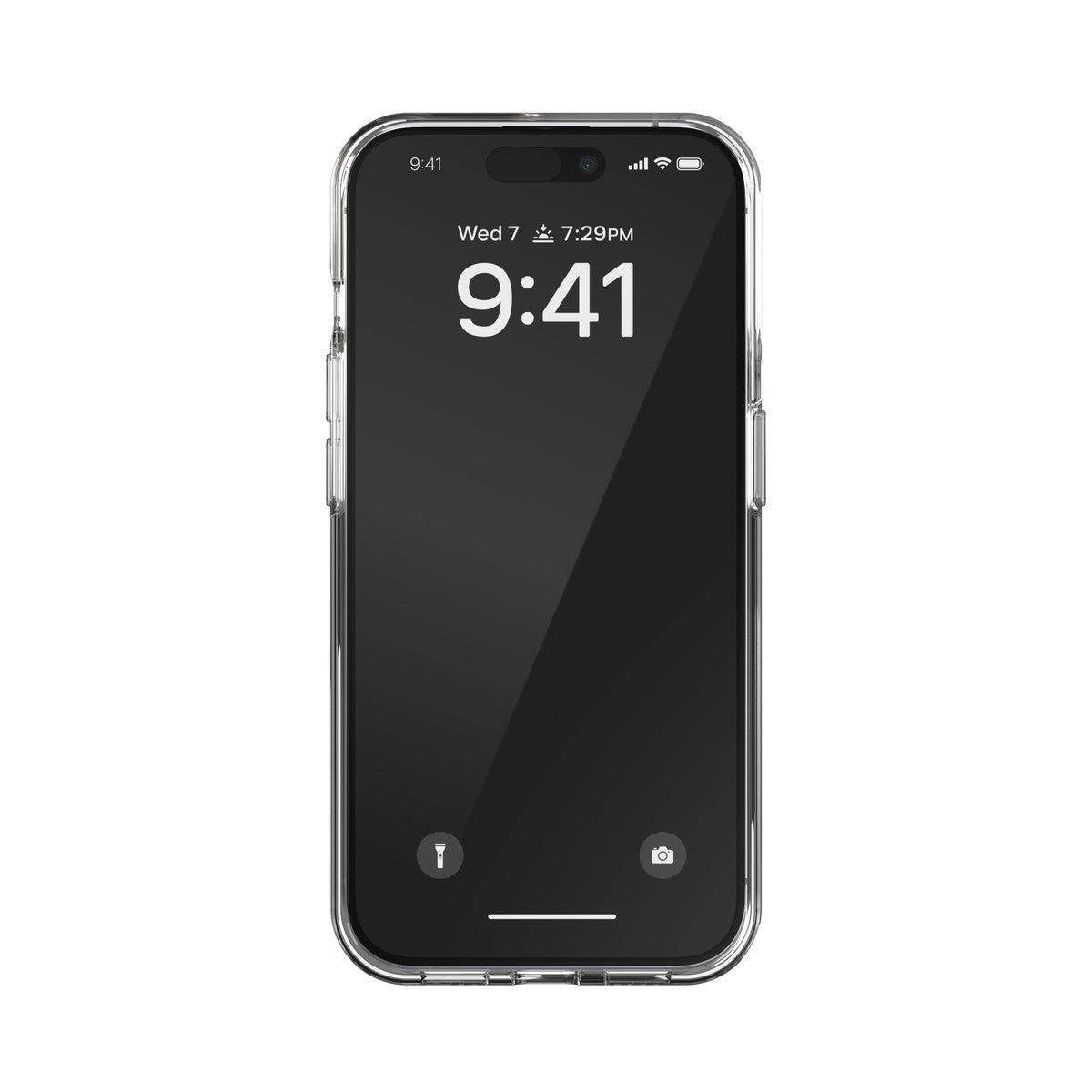 iPhone15Proケース Oval D Clear ゴールド