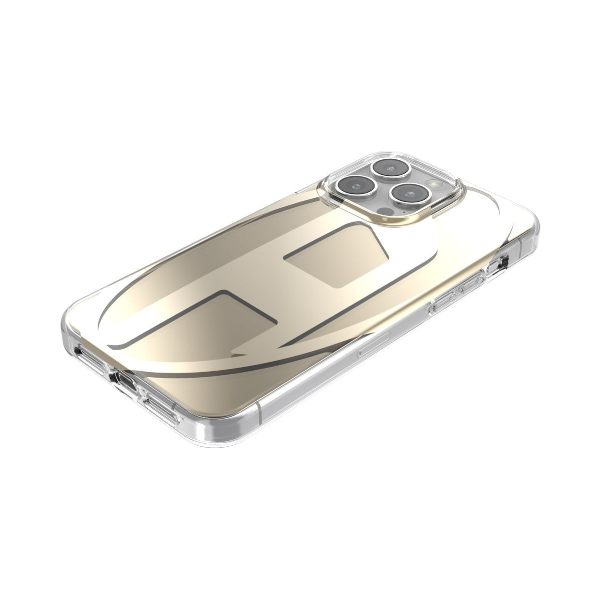 iPhone15ProMaxケース Oval D Clear ゴールド