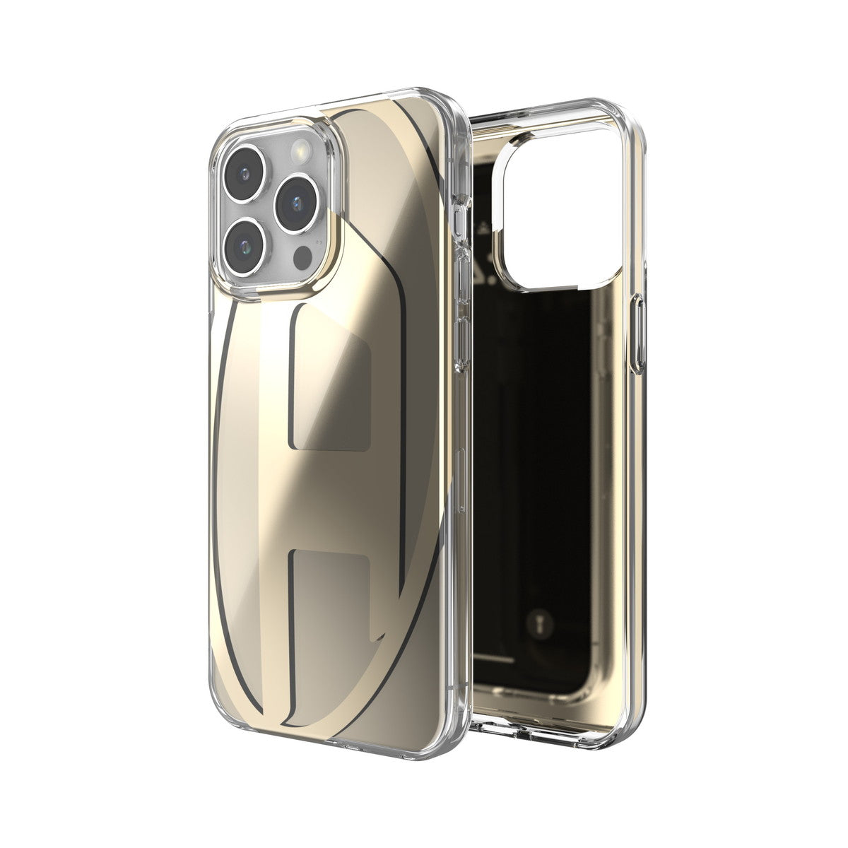 iPhone15ProMaxケース Oval D Clear ゴールド
