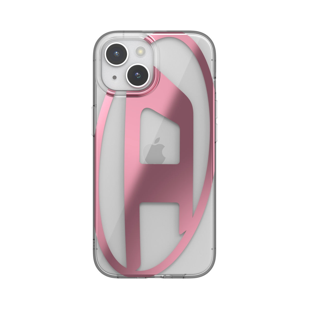 iPhone15ケース Oval D Clear ピンクメタリック