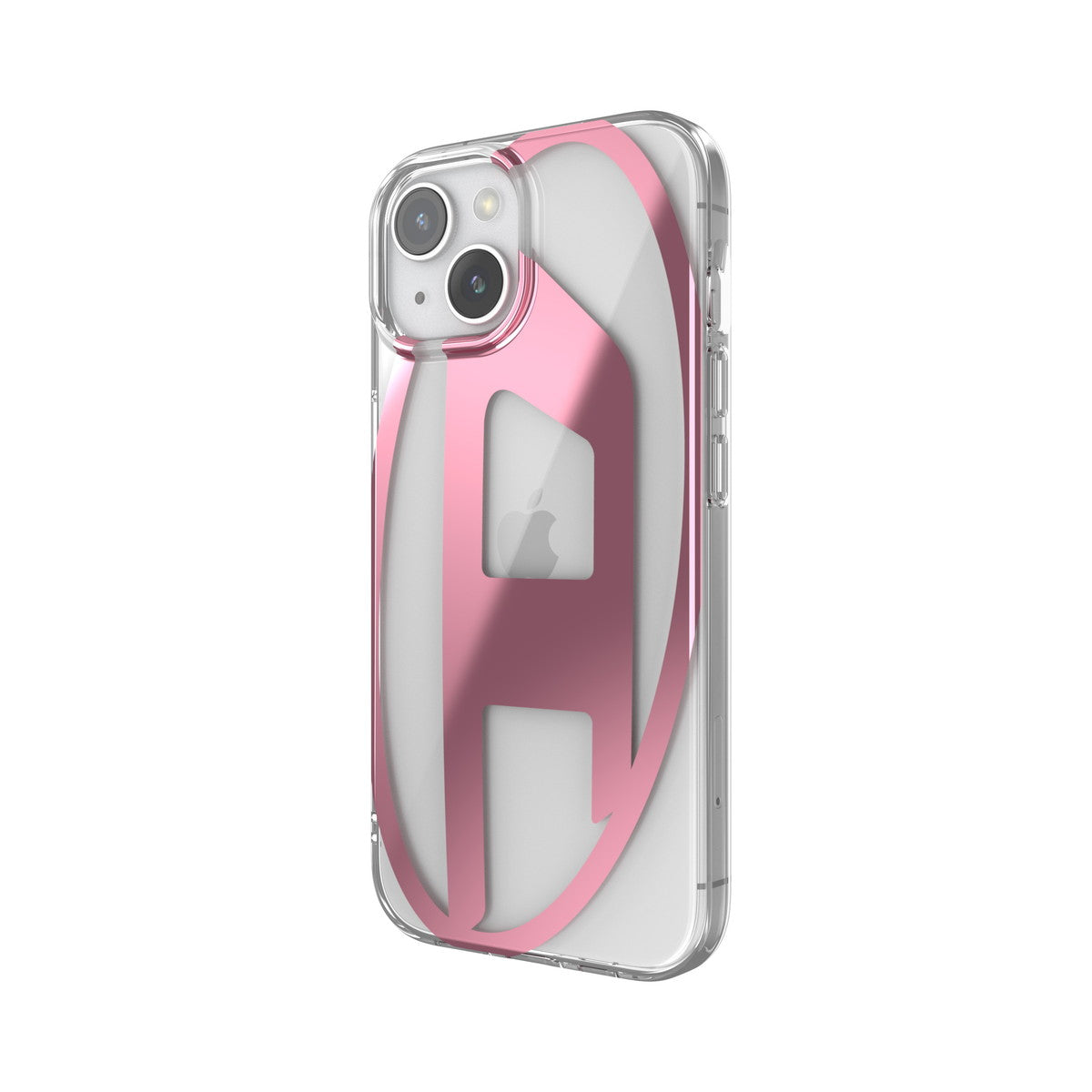iPhone15ケース Oval D Clear ピンクメタリック