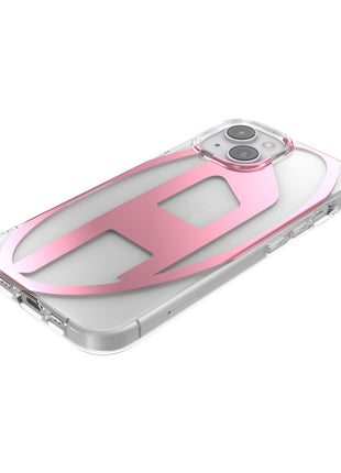 iPhone15ケース Oval D Clear ピンクメタリック