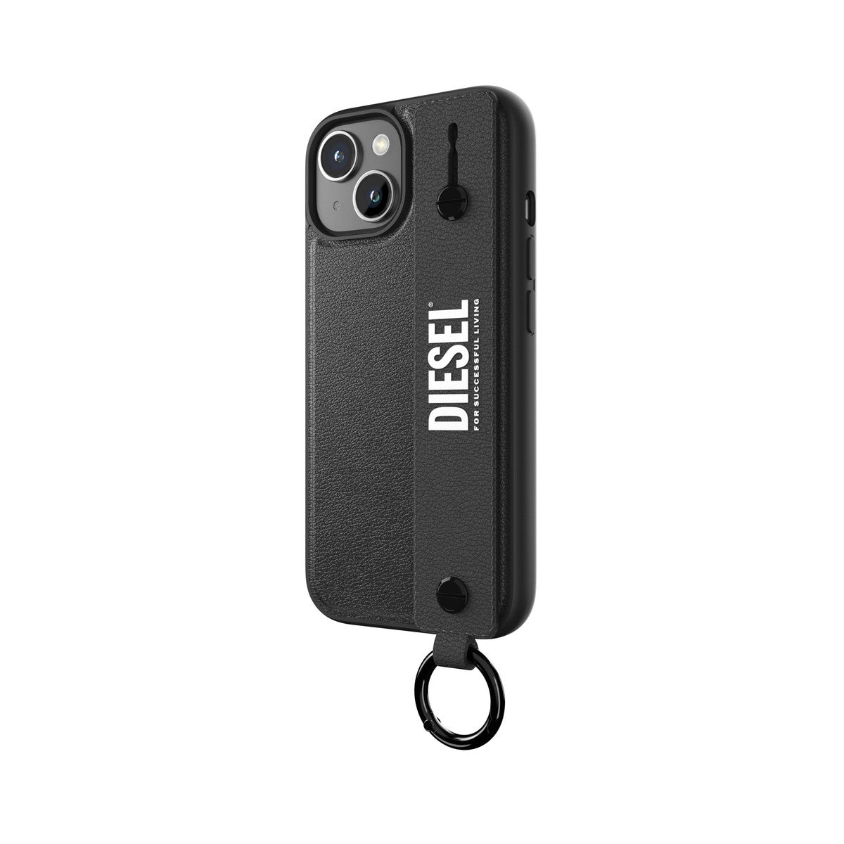 iPhone15ケース ハンドストラップ ブラック