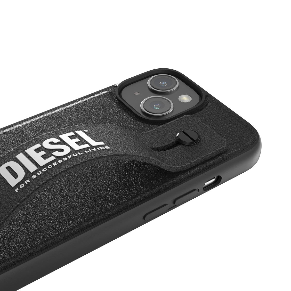 iPhone15ケース ハンドストラップ ブラック
