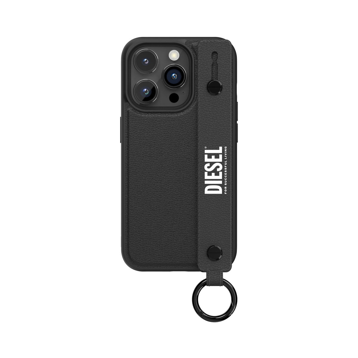 iPhone15Proケース ハンドストラップ ブラック