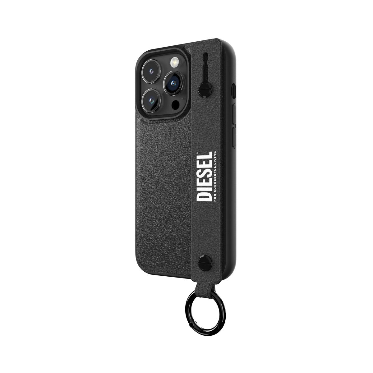 iPhone15Proケース ハンドストラップ ブラック