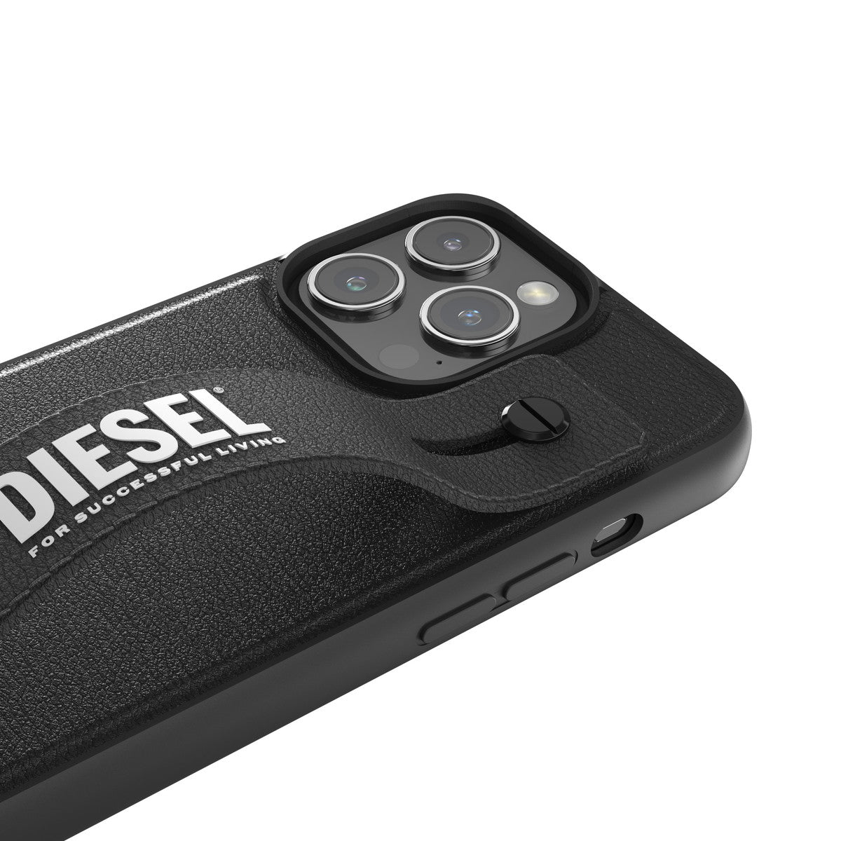 iPhone15ProMaxケース ハンドストラップ ブラック