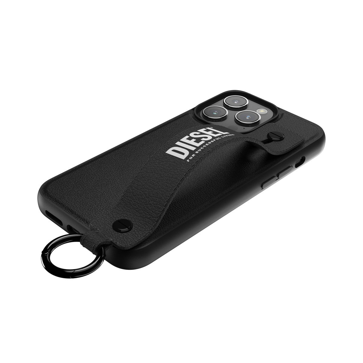 iPhone15ProMaxケース ハンドストラップ ブラック