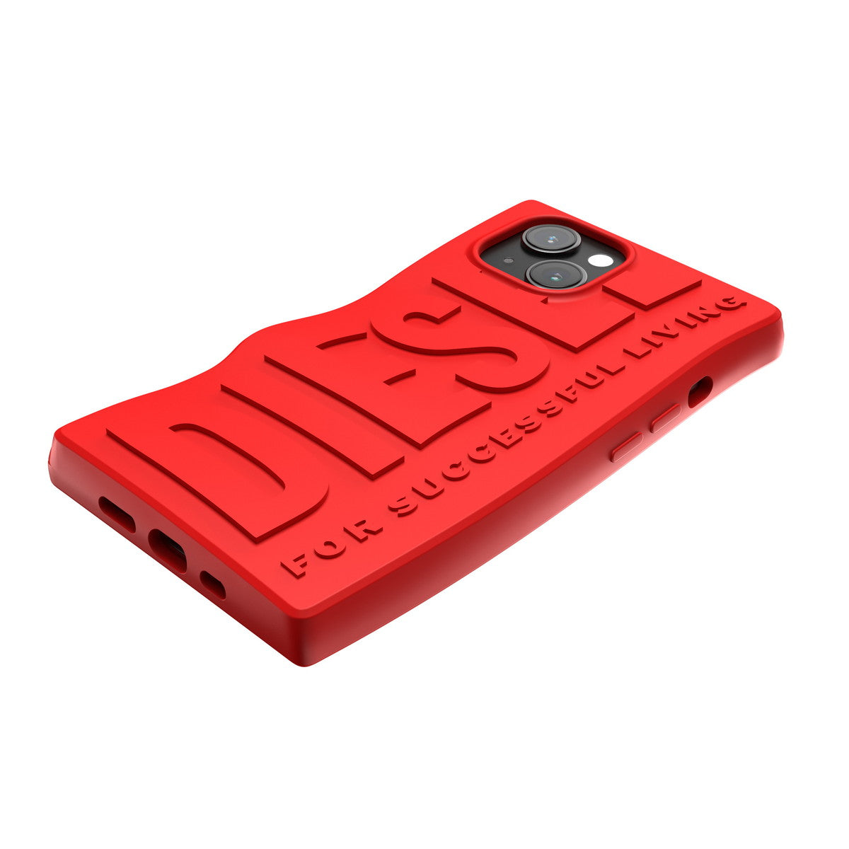 iPhone15ケース D By Silicone レッド