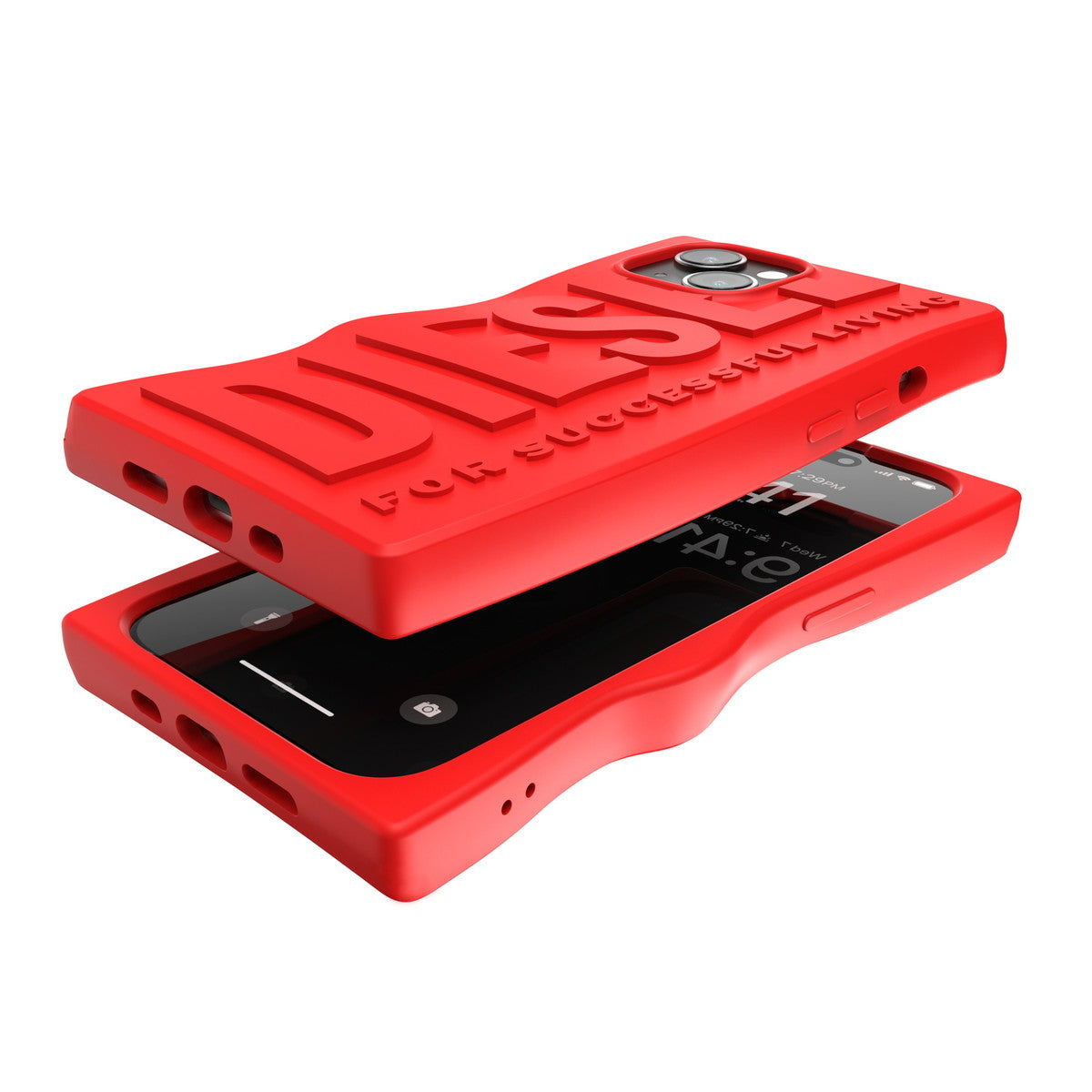 iPhone15ケース D By Silicone レッド