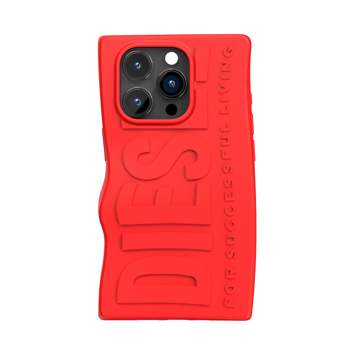 iPhone15Proケース D By Silicone レッド
