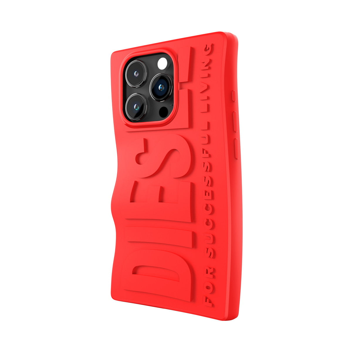 iPhone15Proケース D By Silicone レッド