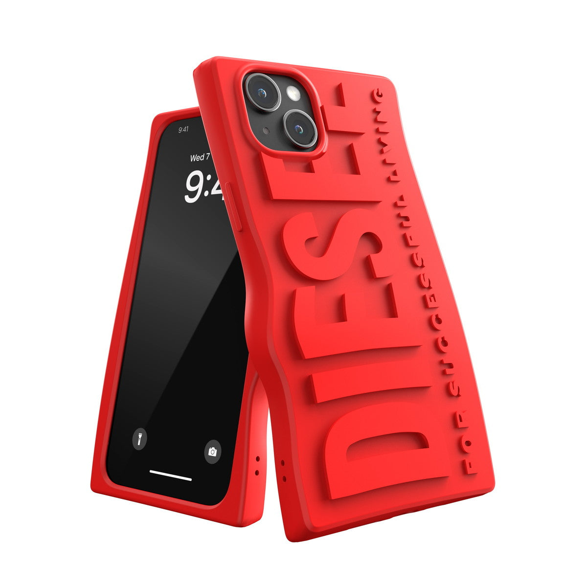 iPhone15Plusケース D By Silicone レッド
