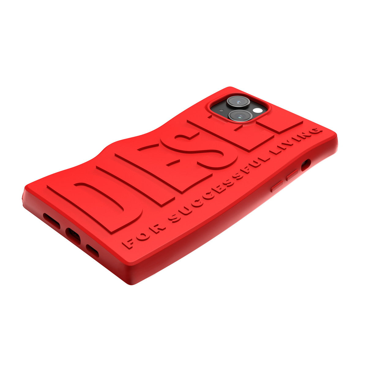 iPhone15Plusケース D By Silicone レッド