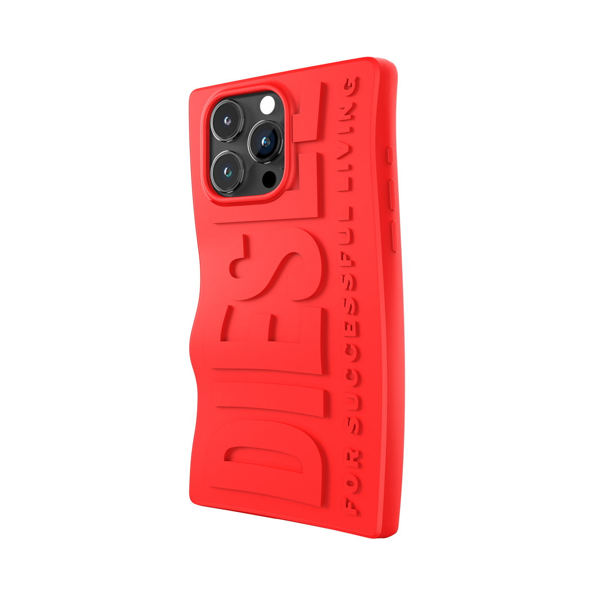 iPhone15ProMaxケース D By Silicone レッド