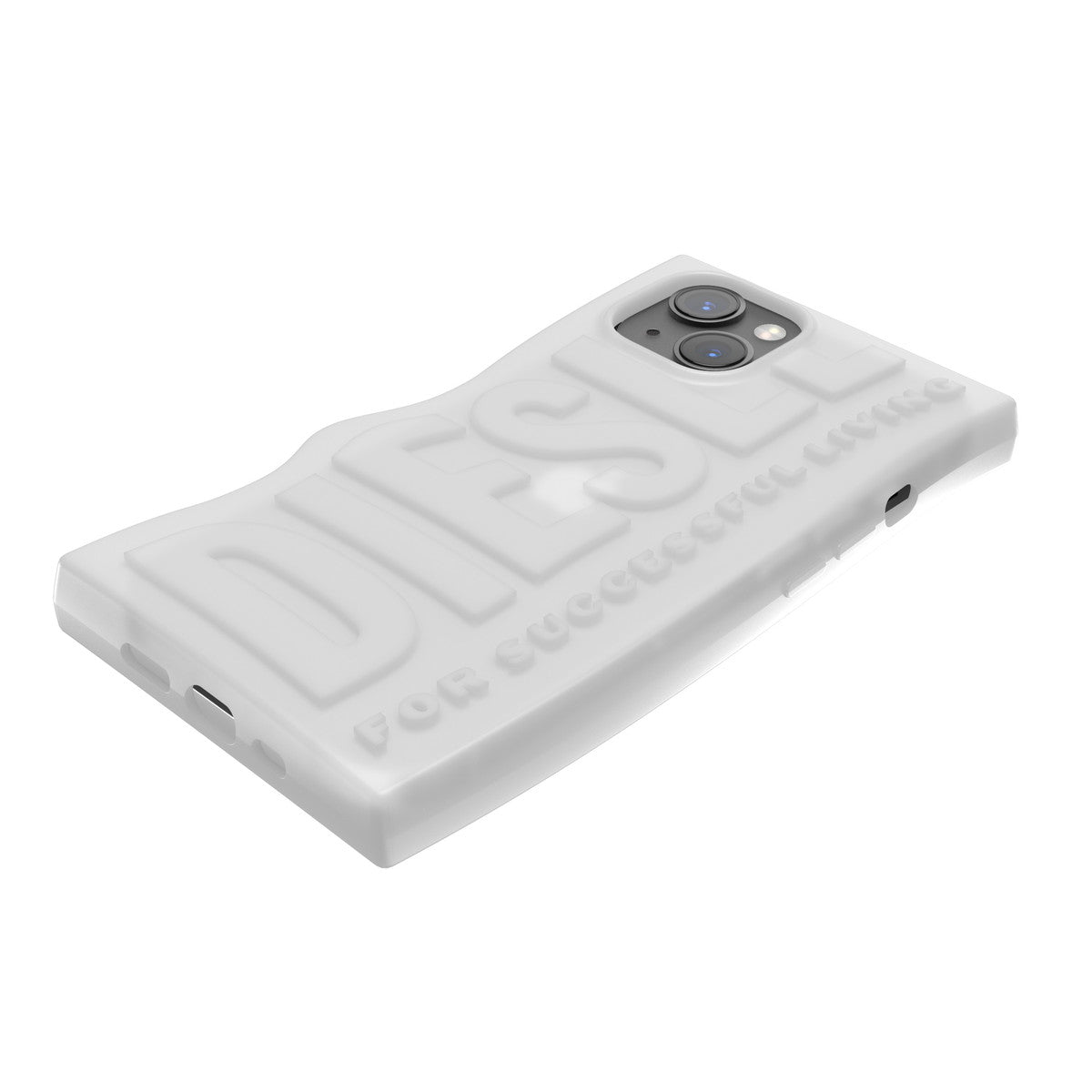 iPhone14/13ケース D By Silicone ミルキーホワイト