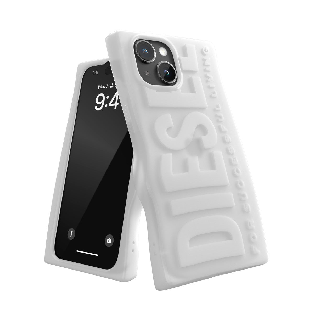 iPhone15ケース D By Silicone ミルキーホワイト