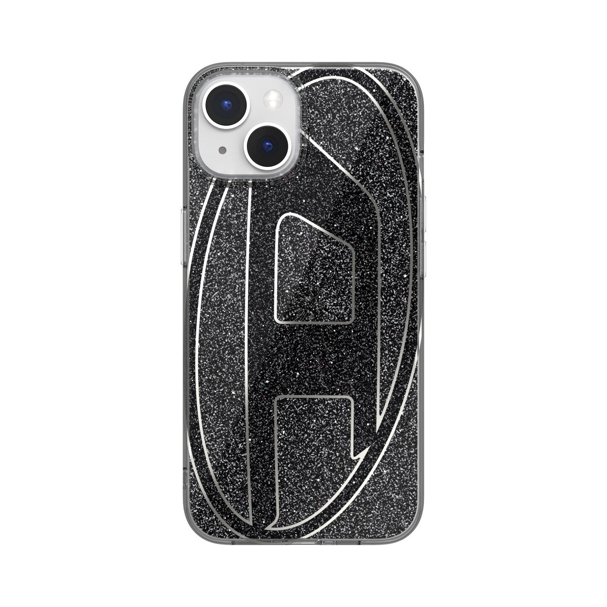 iPhone14/13ケース Oval D Glitter ブラック