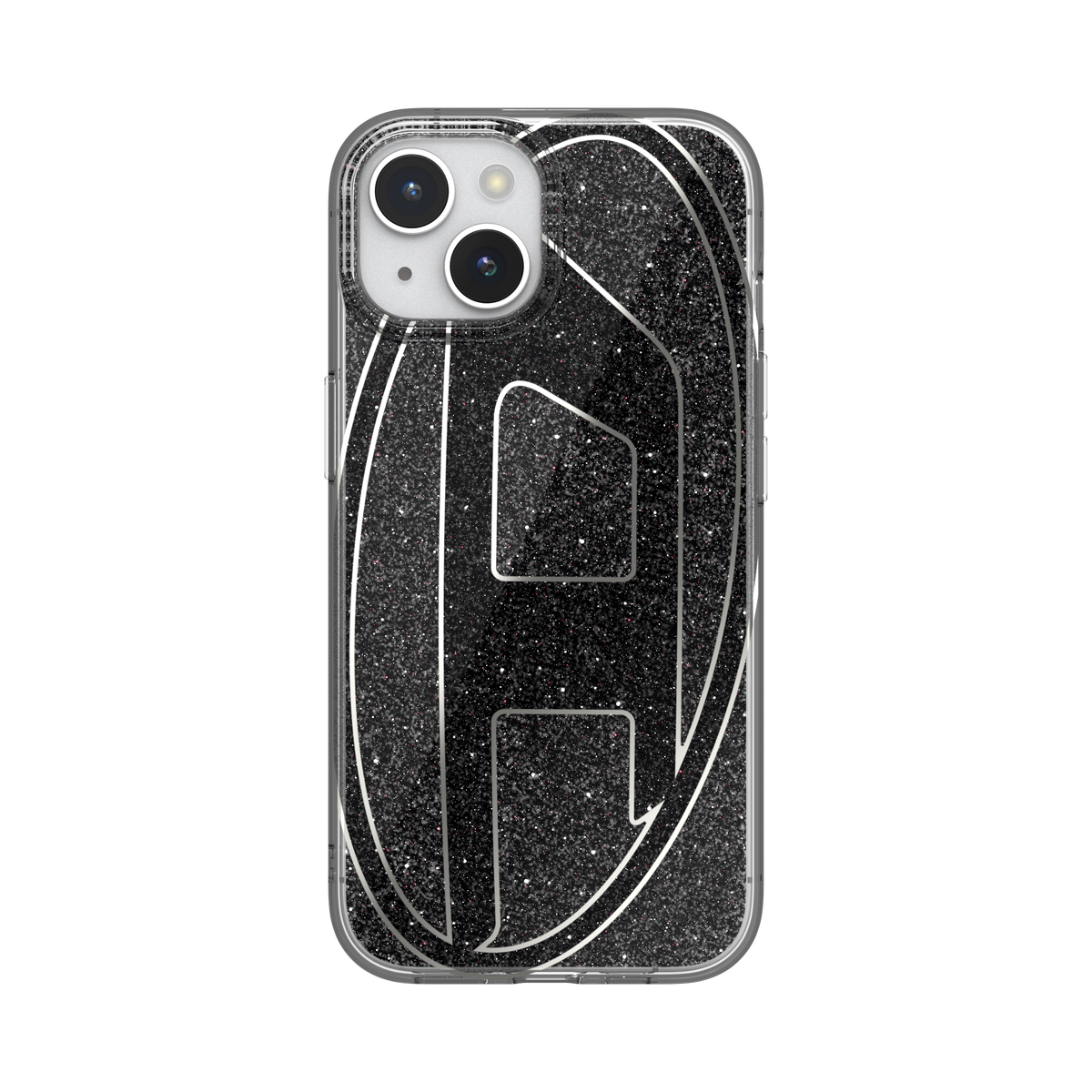 iPhone15ケース Oval D Glitter ブラック