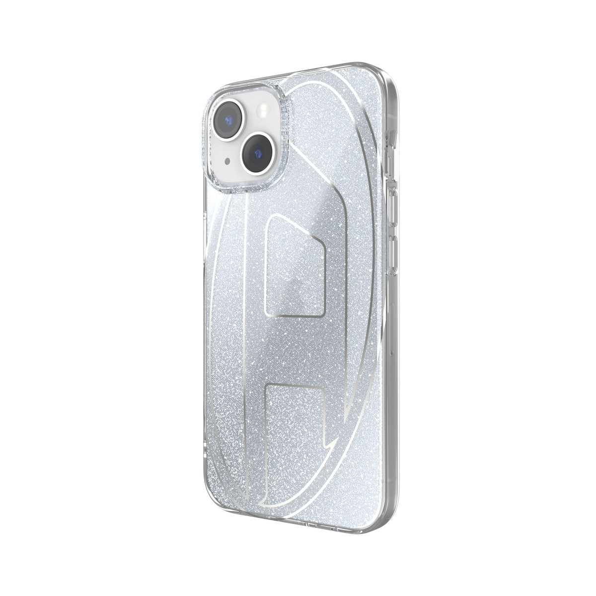 iPhone14/13ケース Oval D Glitter シルバー