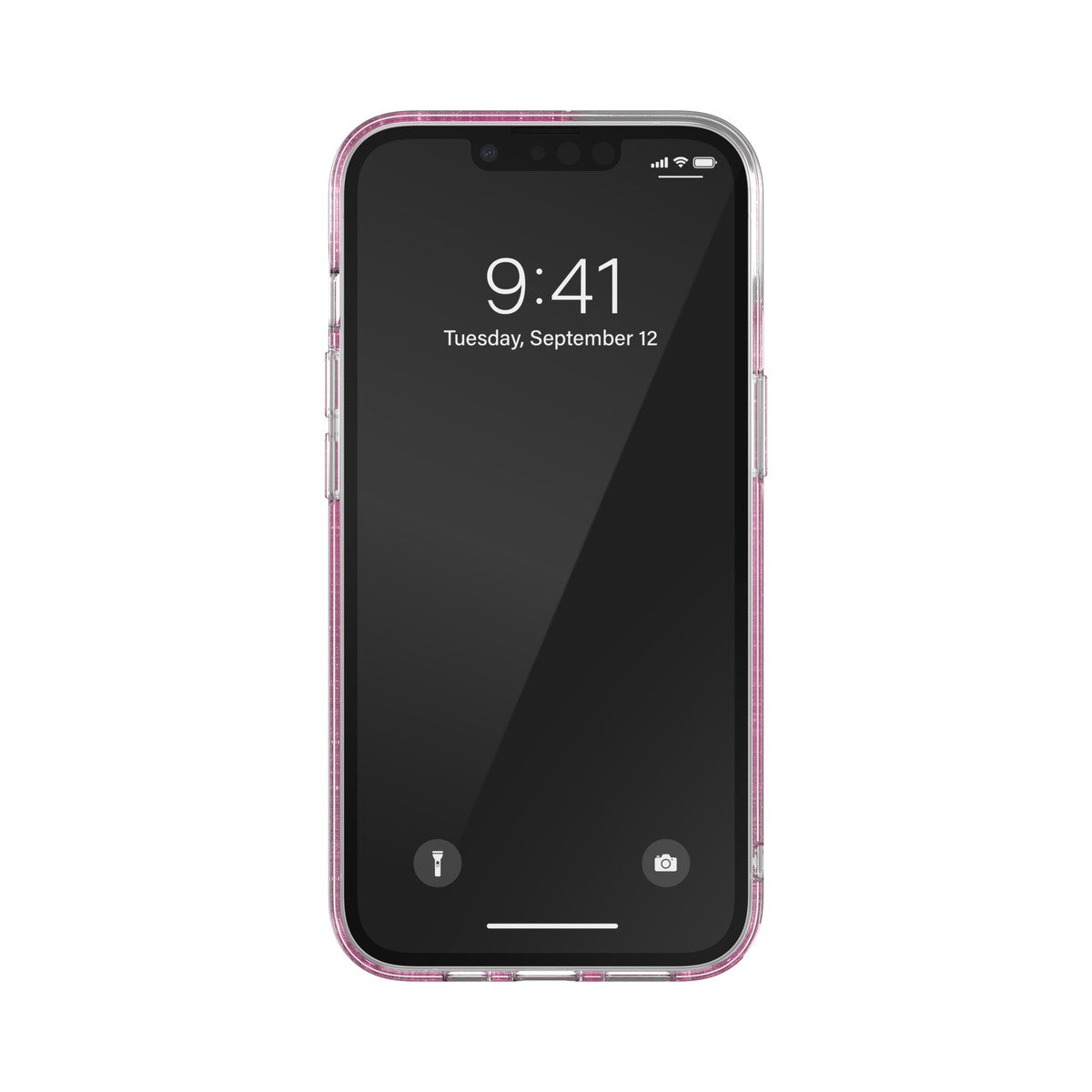 DIESEL iPhone14/13ケース Oval D Glitter ピンク