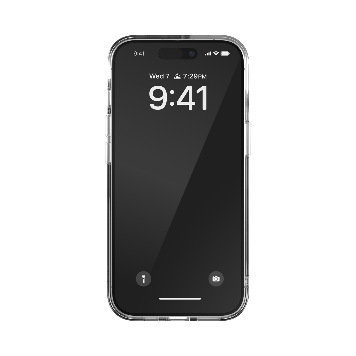 iPhone15ケース Oval D ブラック