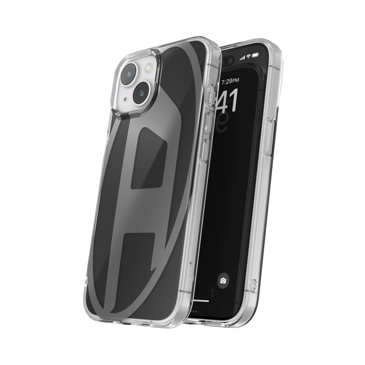 iPhone15ケース Oval D ブラック