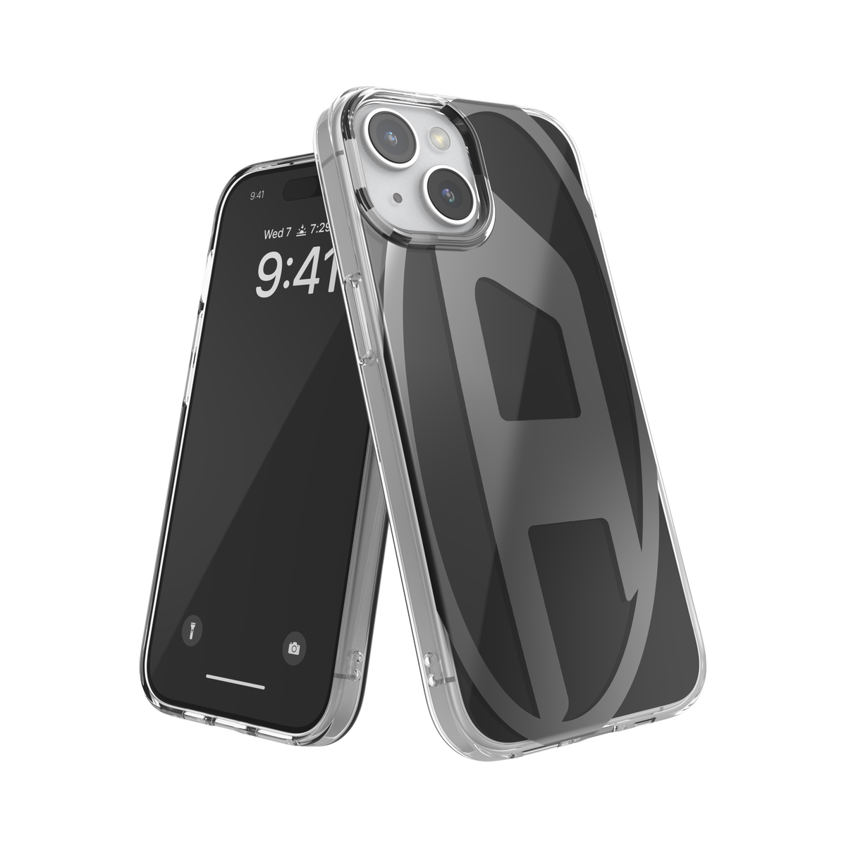 iPhone15ケース Oval D ブラック