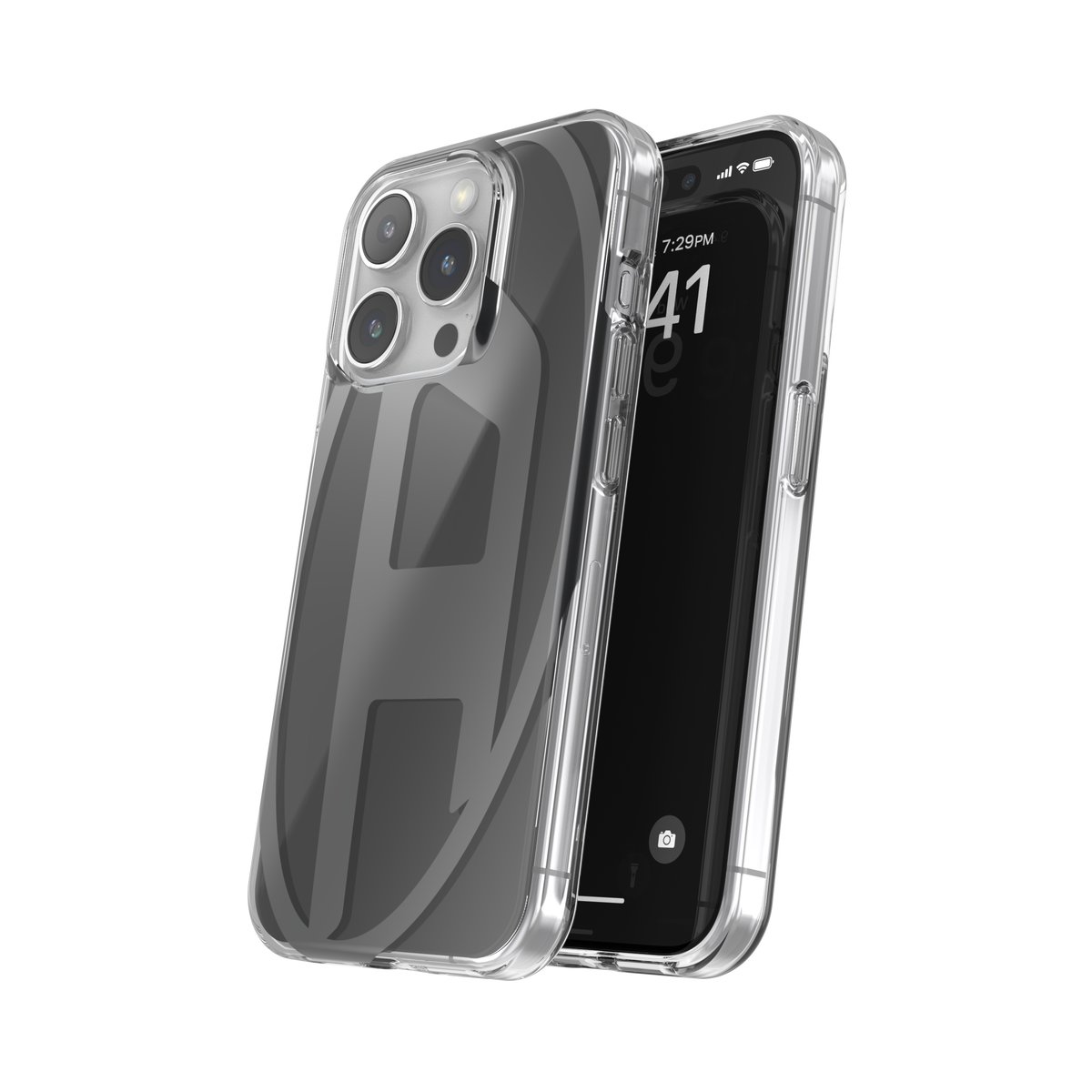 iPhone15Proケース Oval D ブラック