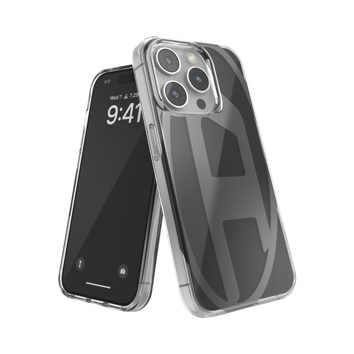 iPhone15Proケース Oval D ブラック