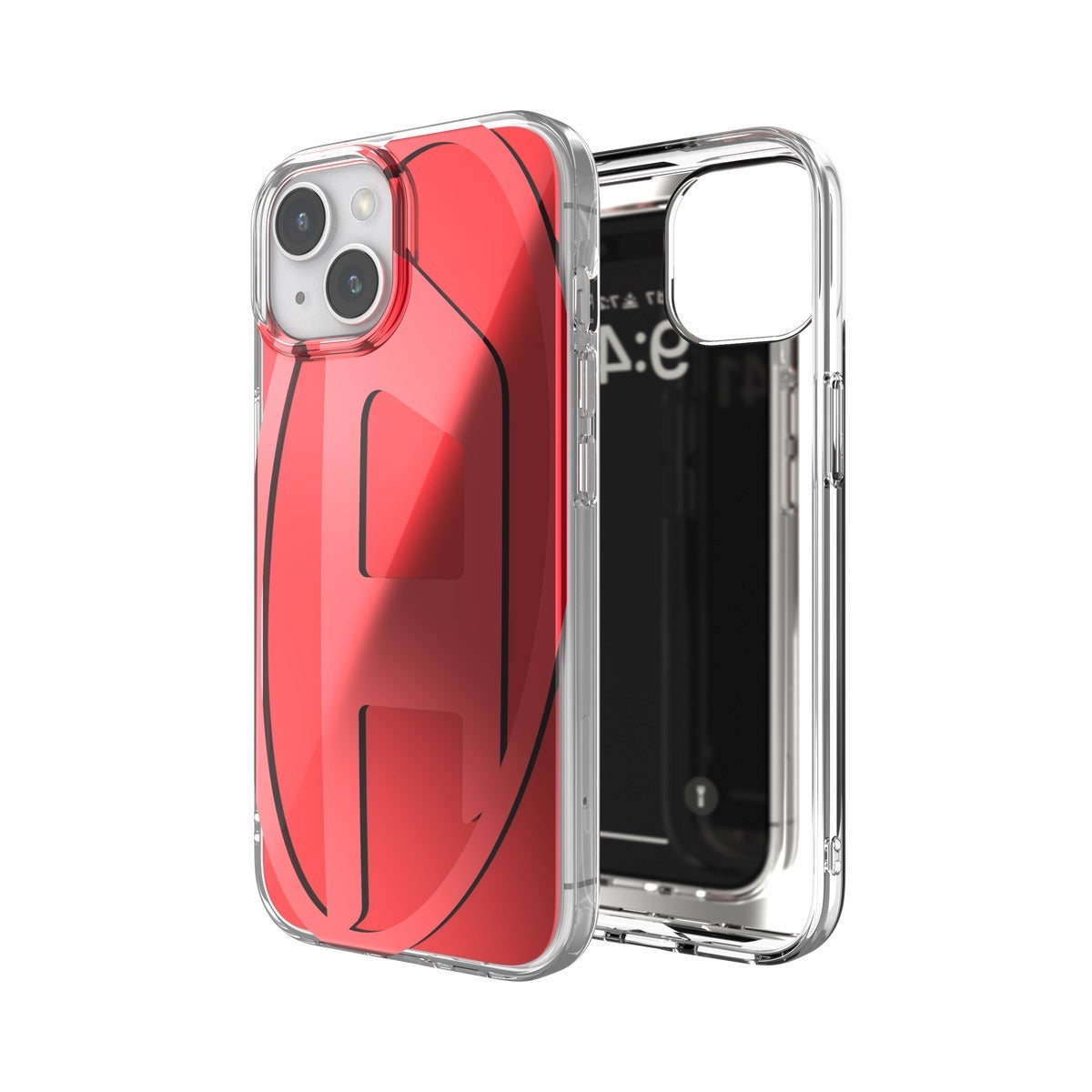 iPhone15ケース Oval D レッド