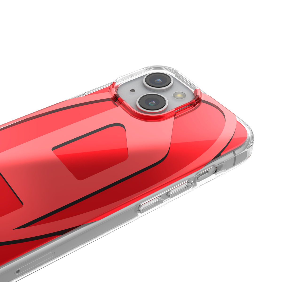 iPhone15ケース Oval D レッド